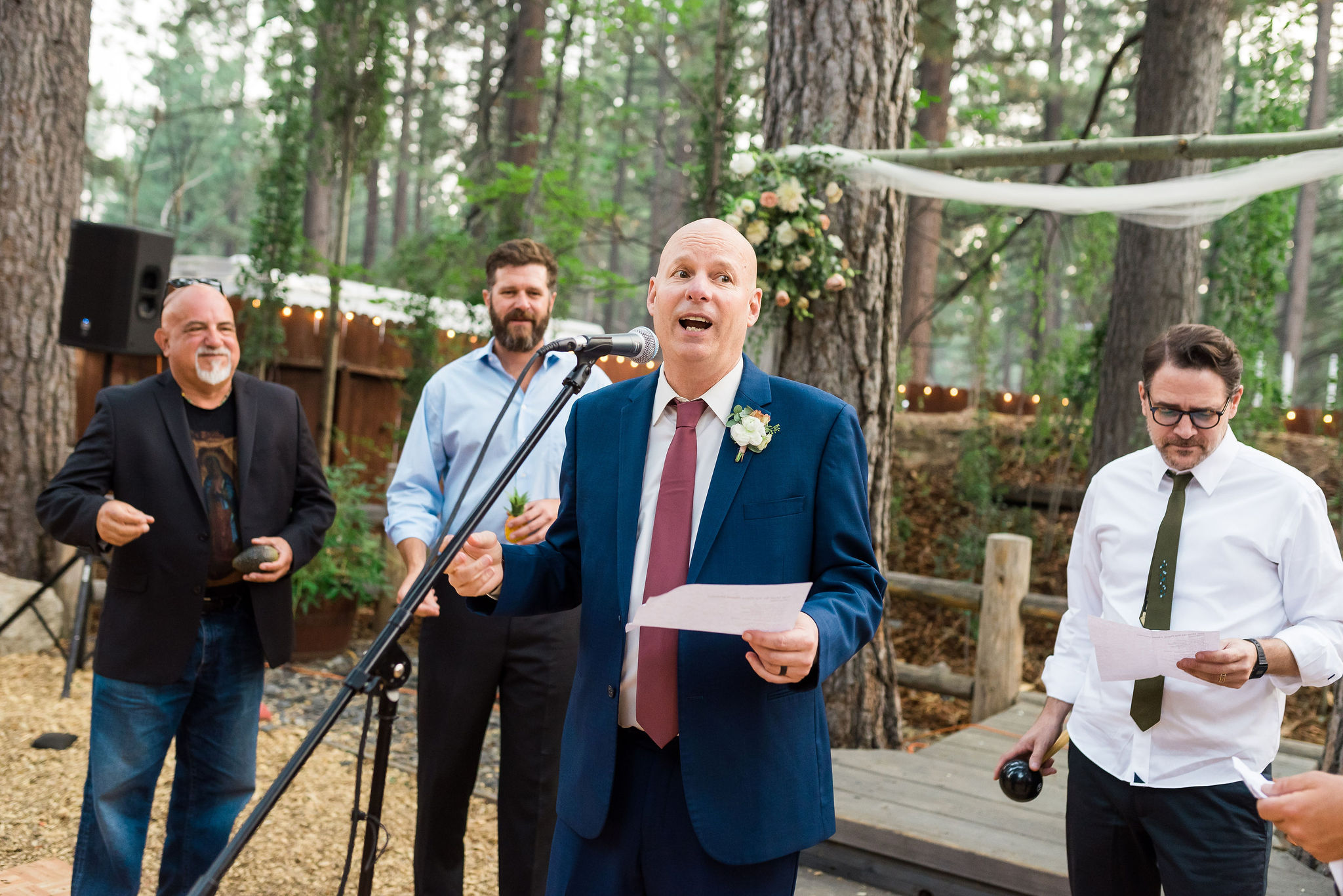 Tahoe backyard wedding