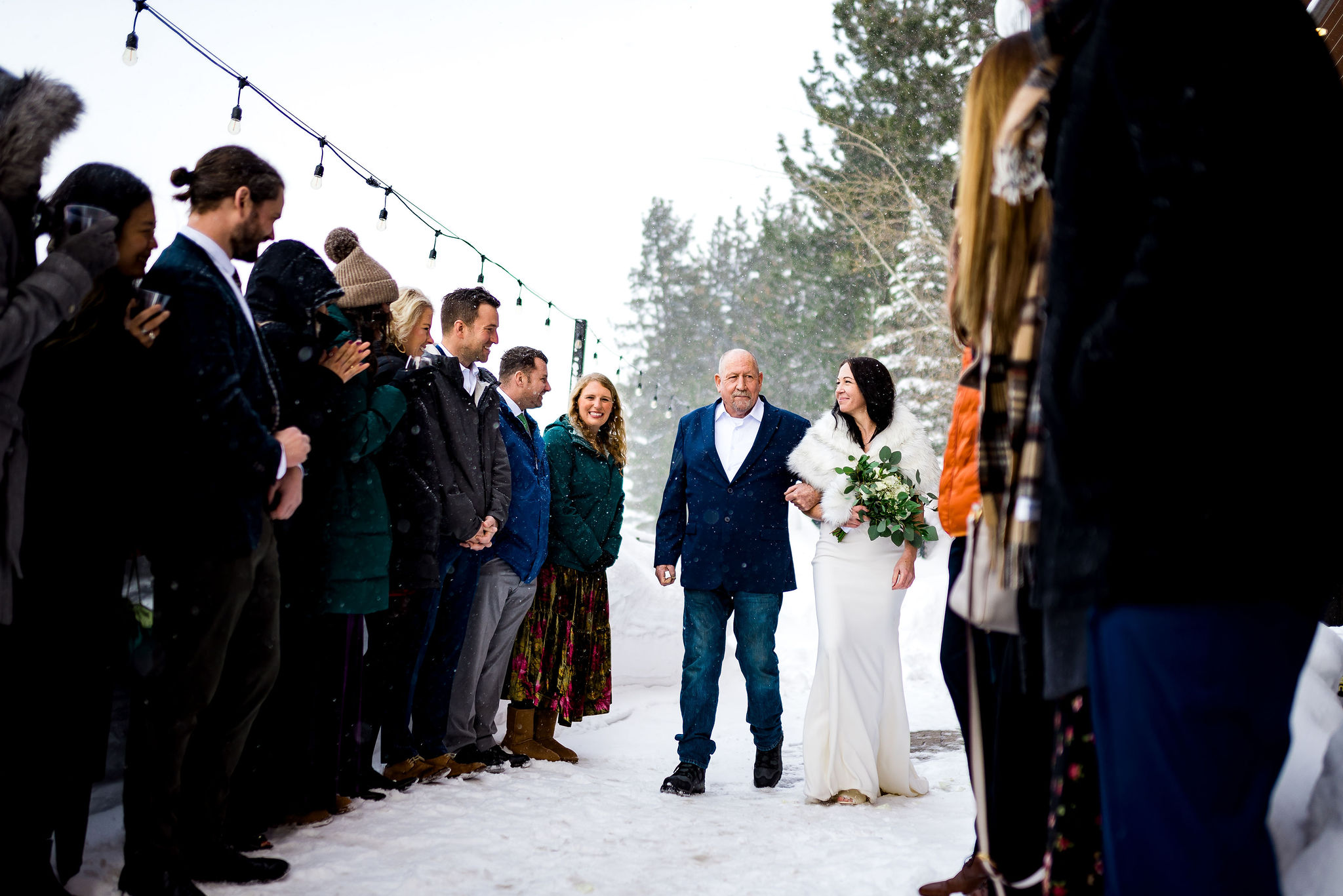 Destination winter wedding in Lake Tahoe