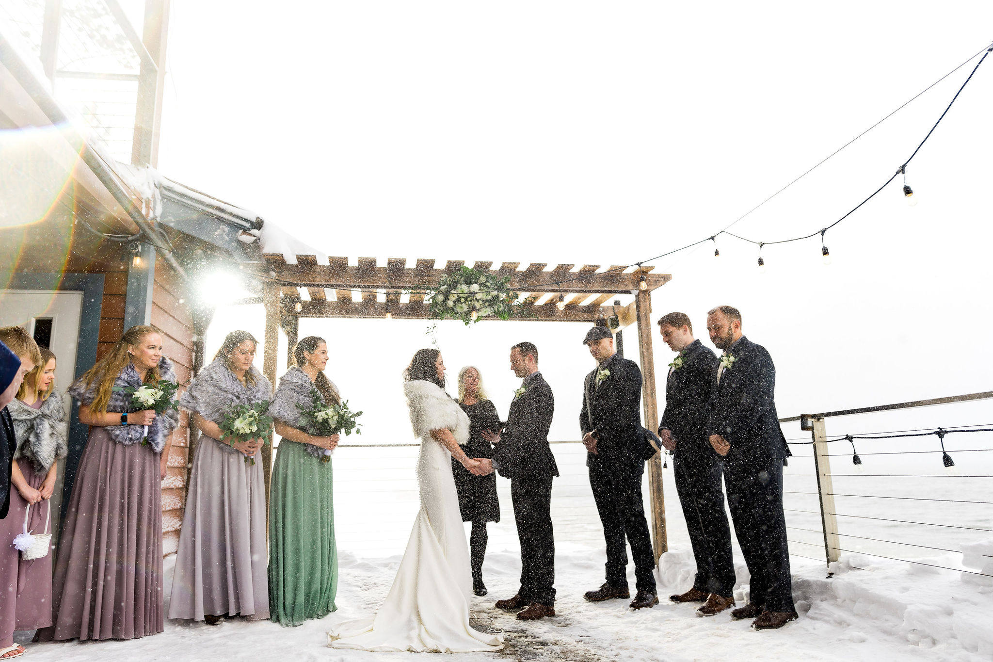 Winter wedding at the Idle Hour on Lake Tahoe