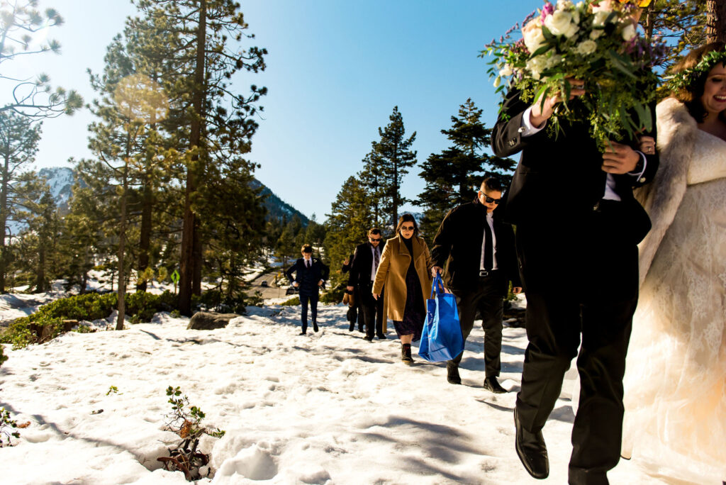 Plan a tahoe winter wedding or elopement