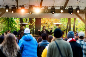Katie Tupperon stage at Stone Family Field Trip at the Zephyr Lodge Liberty Lake.