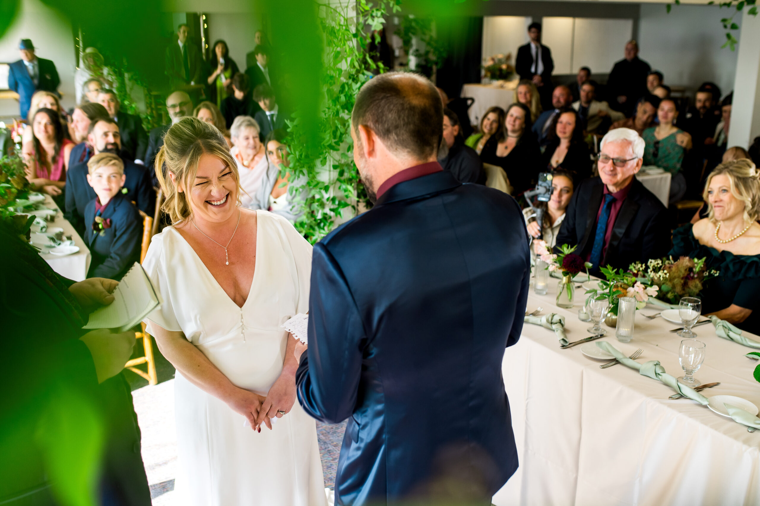 Heavenly-Ski-Resort-Wedding-544 Wedding ceremony photos from the interior of a building