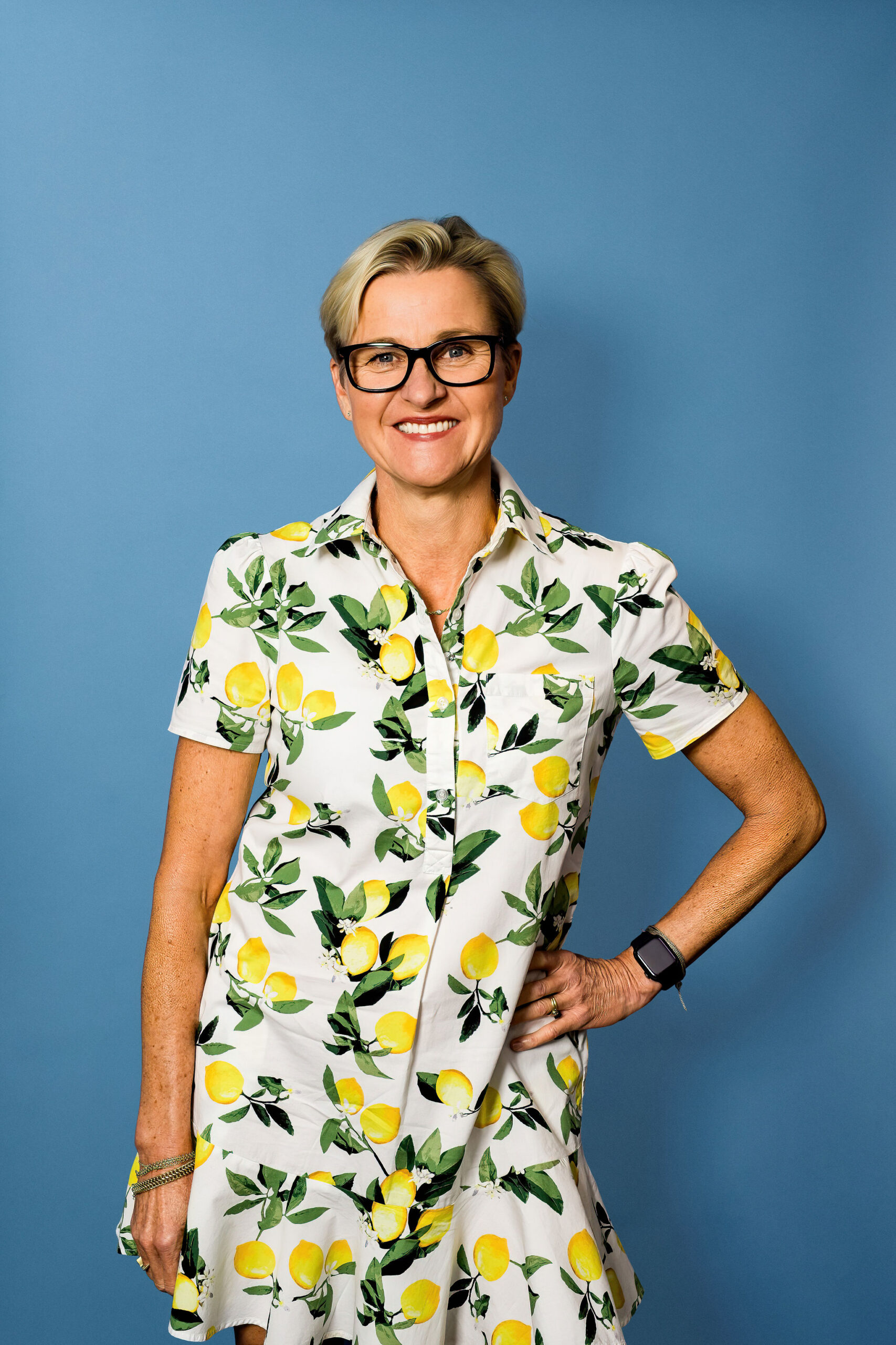 corporate headshots on seamless backdrop