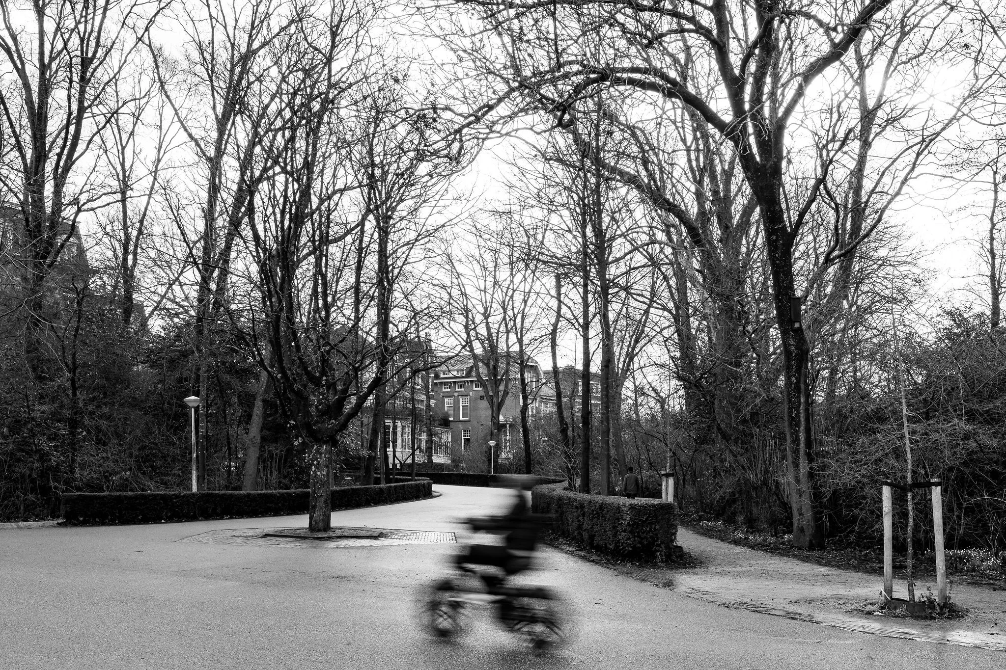 Black and white travel photography in Amsterdam