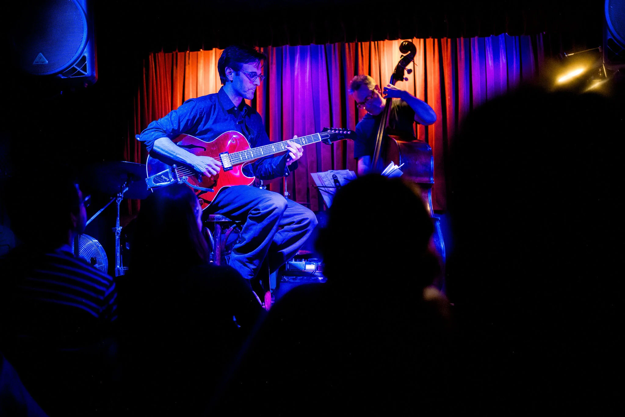 Live music in a jazz club