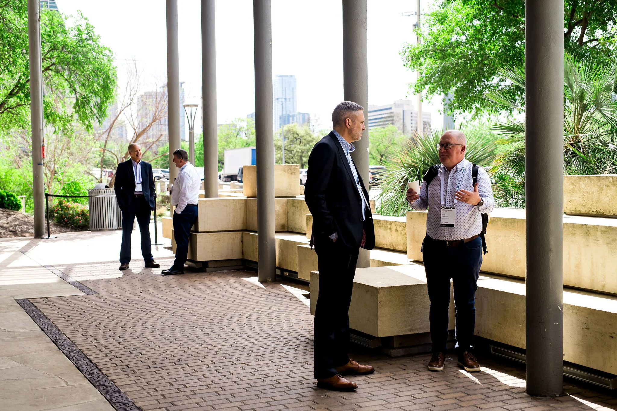Outdoor patio of the Republic Tower Private Event Space