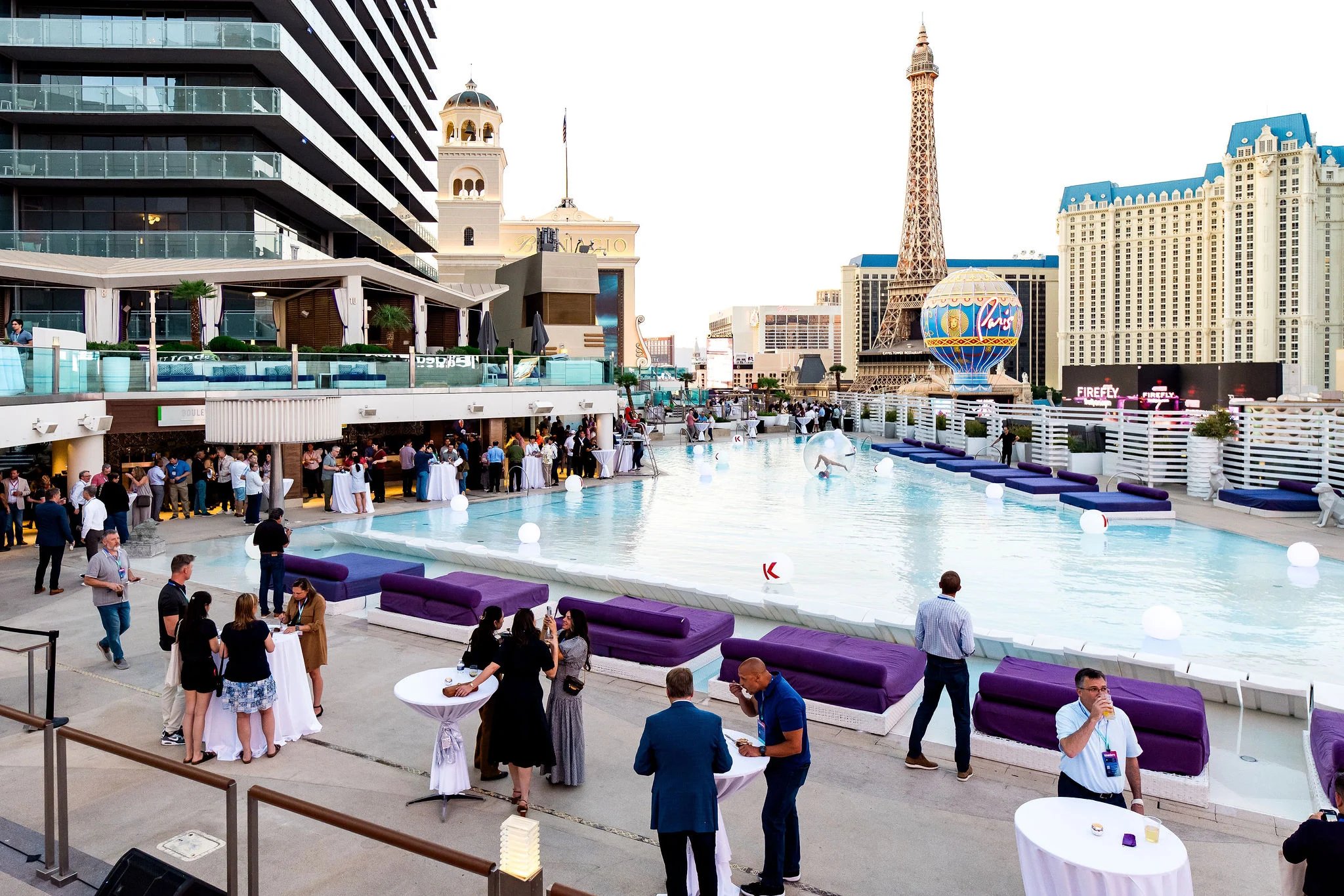 Kinexions Rooftop Pool party at a Las Vegas Corporate Event at the Cosmopolitan